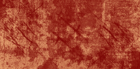 Grunge red old painted stone wall beautiful old rust texture background, ancient abstract space background wallpaper for rust metal texture with scratches, orange and red grunge color texture.