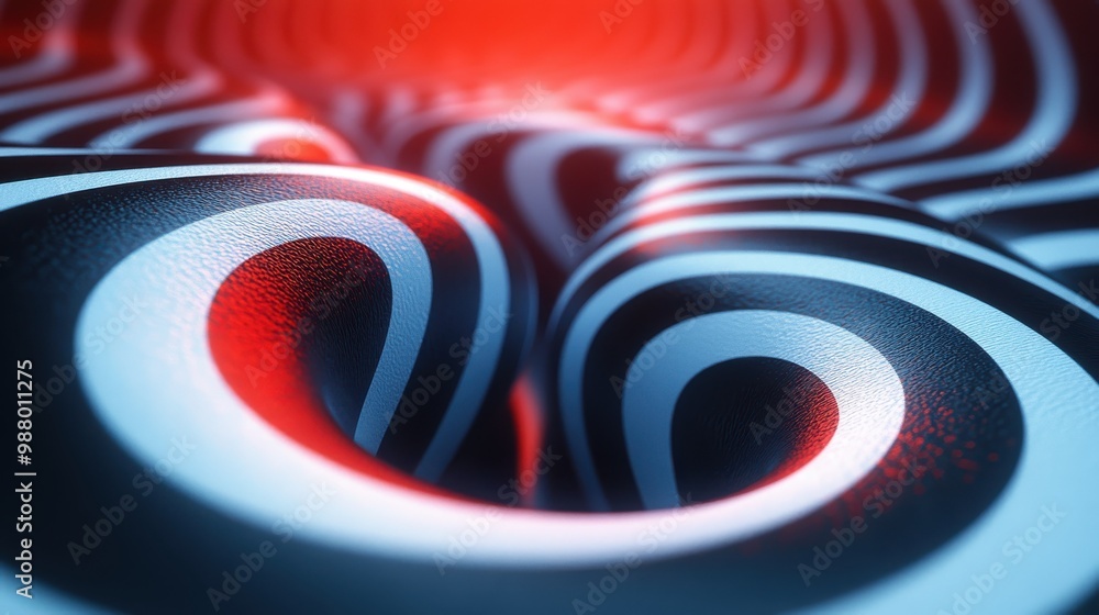 Poster abstract hypnotic backgroun with black an white stripes moving looping animation continuous sequence