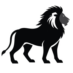Lion silhouette victor art illustration file eps