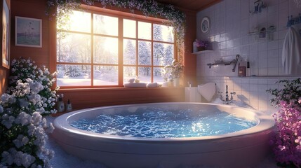 Tunisian contemporary bathroom design showcasing modern fixtures and clean lines