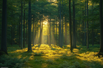 Fototapeta premium morning in the forest