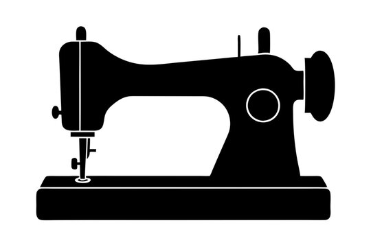 recommend clip art: sewing machine silhouette icon, Manual Sew illustration