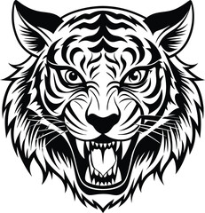 tiger head vector