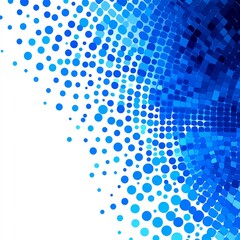 Captivating Digital Abstract Background with Swirling Blue and Aqua Tones