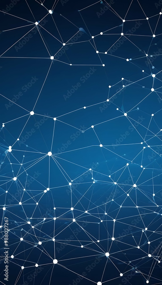 Poster lines panorama sleek symbolizing nodes forming minimalist interconnected digital connectivity subtle