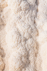 Close up on the salt formation of Qarhan lake in Golmud, Qinghai, China