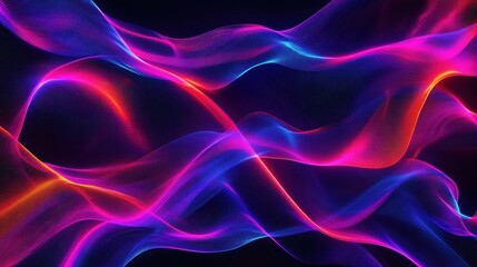 Obraz premium Abstract Neon Waves