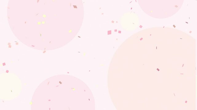 Delicate pastel pink confetti floats gracefully, celebrating the best moments.