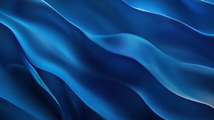 Obraz premium Abstract Blue Fabric Waves