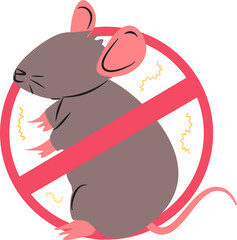 Leptospirosis illustration. Rat fever illustration. Leptospira bacteria.