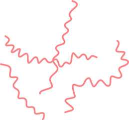 Leptospirosis illustration. Rat fever illustration. Leptospira bacteria.