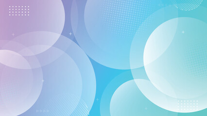 Abstract blue background with circles. Modern banner background. Colorful blue and purple gradations