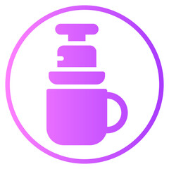 aeropress gradient icon