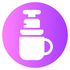 aeropress gradient icon
