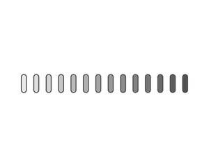 Collection Loading bar status icon. Vector illustration. Set of vector loaded icons. Download progress. Donload or Upload.