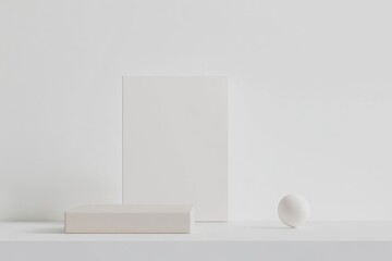 Branding mockup on solid white background, single object