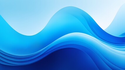 Obraz premium abstract blue wave background