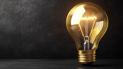 conceptual image featuring a glowing light bulb, symbolizing creativity, inspiration, and enlightenment. The soft glow radiates ideas and innovation, representing the power of imagination and potentia