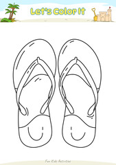 Lets color it Flip flops.