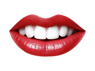 Fototapeta premium smiling mouth with lips