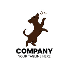 Playful Dog Logo - Customizable Pet Care and Animal Business Branding