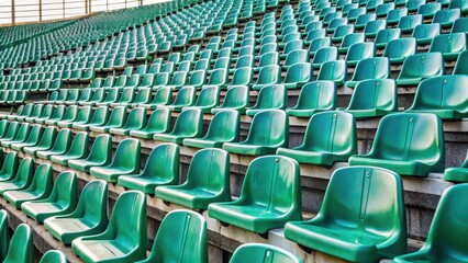 Empty plastic seats in a stadium without fans, stadium, empty seats, plastic, sports, matches, spectators, audience