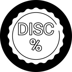 Discount block illustration vector