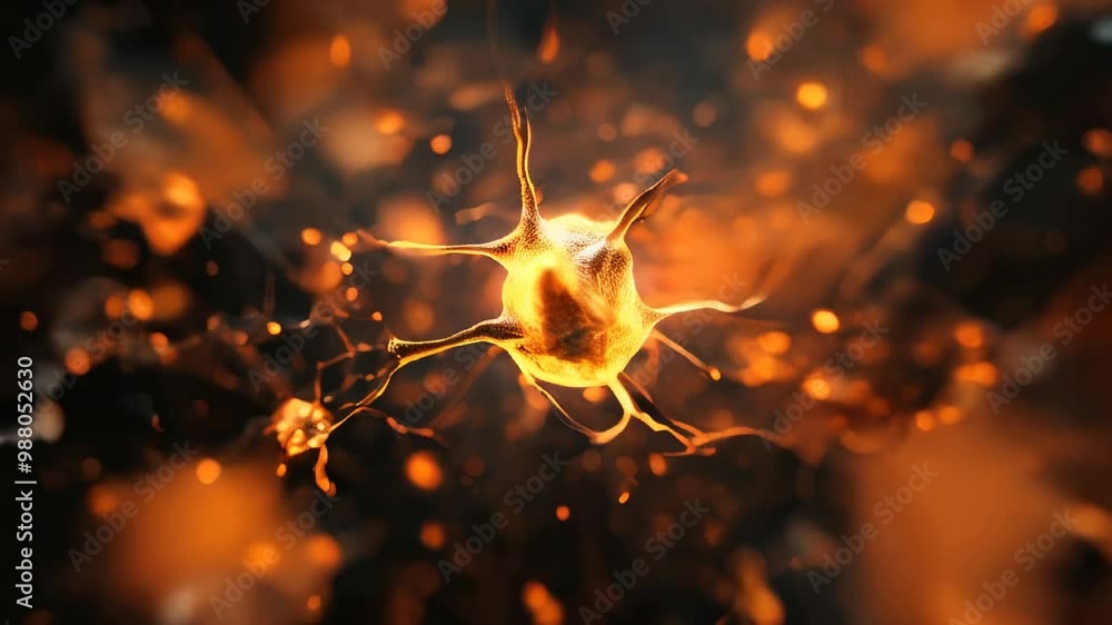 Poster a vibrant representation showcases the intricate connections and activity within a simulated neurona