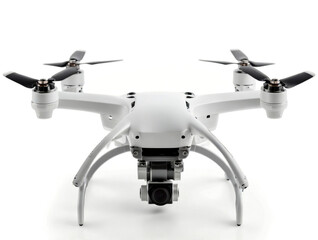 Drone, over white background.