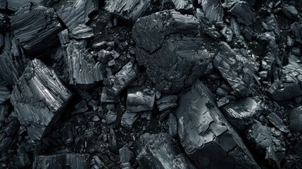 Black Coal Texture