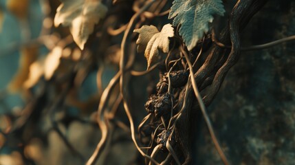 Intricate Vine Tendrils in Natural Setting