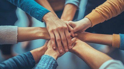 diverse group of young people collaborates in a bright, modern workspace, embodying teamwork, creativity, and innovation. Their focused expressions reflect the power of unity in achieving shared goals