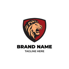 Logo of a roaring lion and a shield