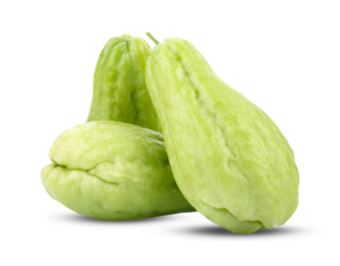 fresh Chayote vegetable isolated on transparent png