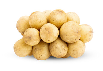Longkong langsart fruit  isolated on transparent png