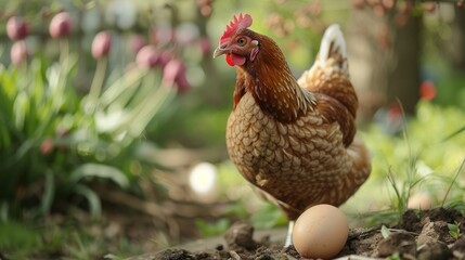 Hen in Garden