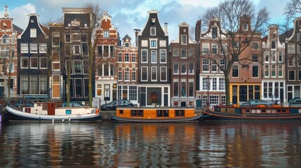 Obraz premium Amsterdam Canal Houses