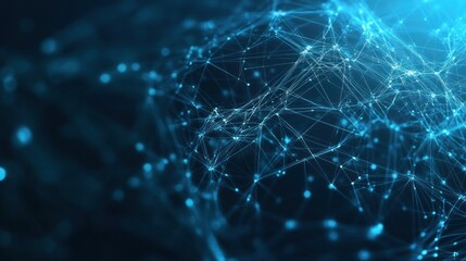 Abstract Blue Network