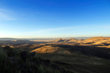 sunset over the mountains