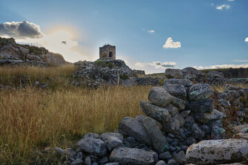 old castle in the mountains