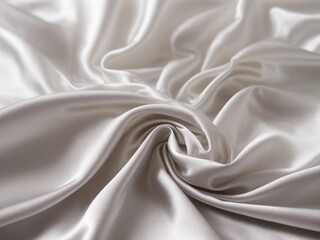 Fototapeta premium White gray satin texture that is white silver fabric silk background