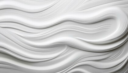 Obraz premium Set of horizontal brush strokes in different shades of white. Abstract white blurred texture