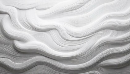 Obraz premium Set of horizontal brush strokes in different shades of white. Abstract white blurred texture