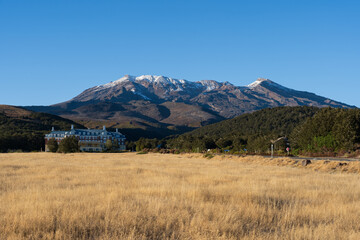 Obraz premium View from around the Whakapapa Village in Tongariro National Park