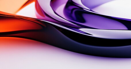 Obraz premium Abstract Background Featuring Glass and Metal Shapes for Modern Design Projects