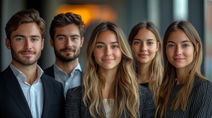 Diverse Professionals in Modern Office Environment