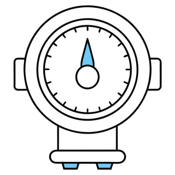 recommend clip art: Water meter vector line art 