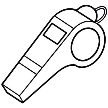 recommend clip art: Whistle Sport Accessory vector silhouette