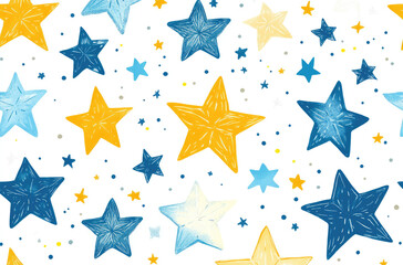 A Series of Star Patterns in Assorted Shapes and Sizes for Festive and Artistic Design Ideas