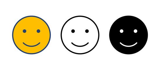 smile icon vector. smile emoticon icon. feedback